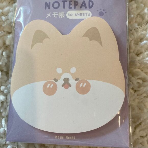 Cute Memo Pad. 2 Packs. White/Tan. Animal Print. Gift. Gifts. Kidcore - Picture 3 of 6